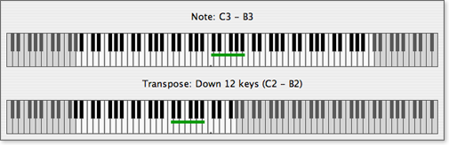 Change Note dialog for sample Magic Keys configuration.